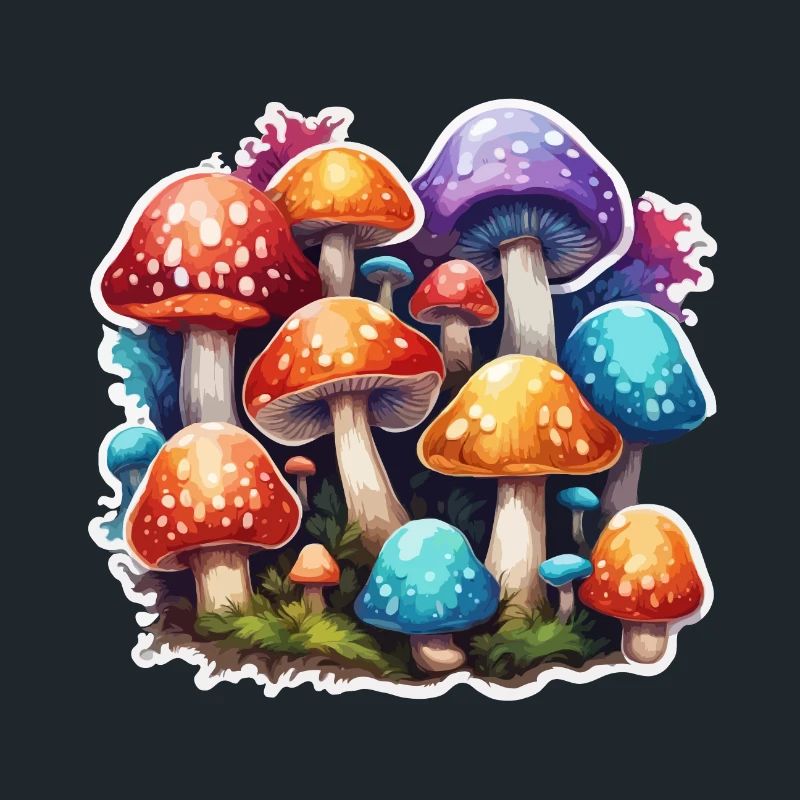 Champignon / Champignon / Prairie / Forêt / Goa / Psy