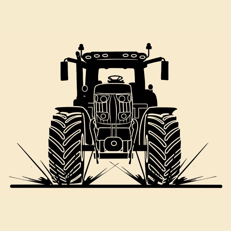 Traktor durch Schlamm