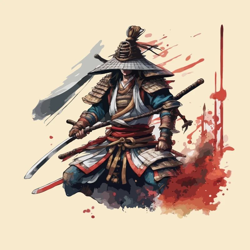 Samurai / Japanisch / Harakiri / Katana / Mann