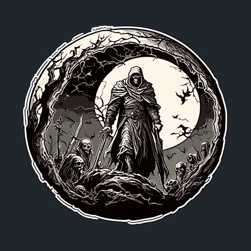 Grim Reaper / Dark / Skull / Cemetery