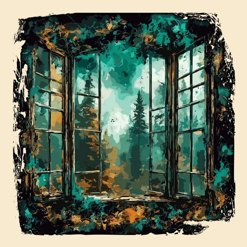Window in the Forest / Trees / View / Wilderness