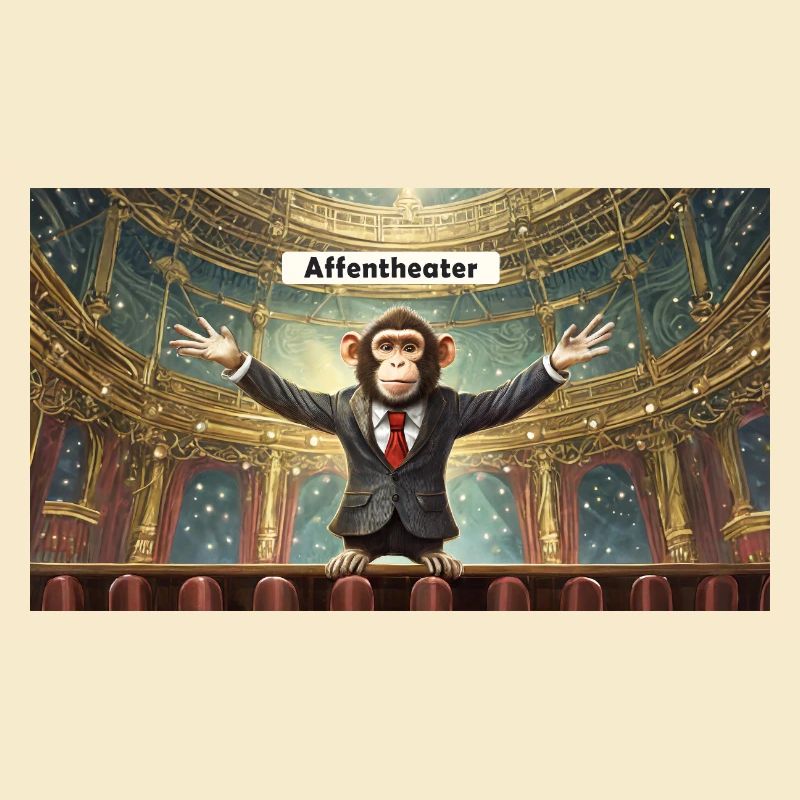 Pun ambiguous expression – Affentheater (farce)