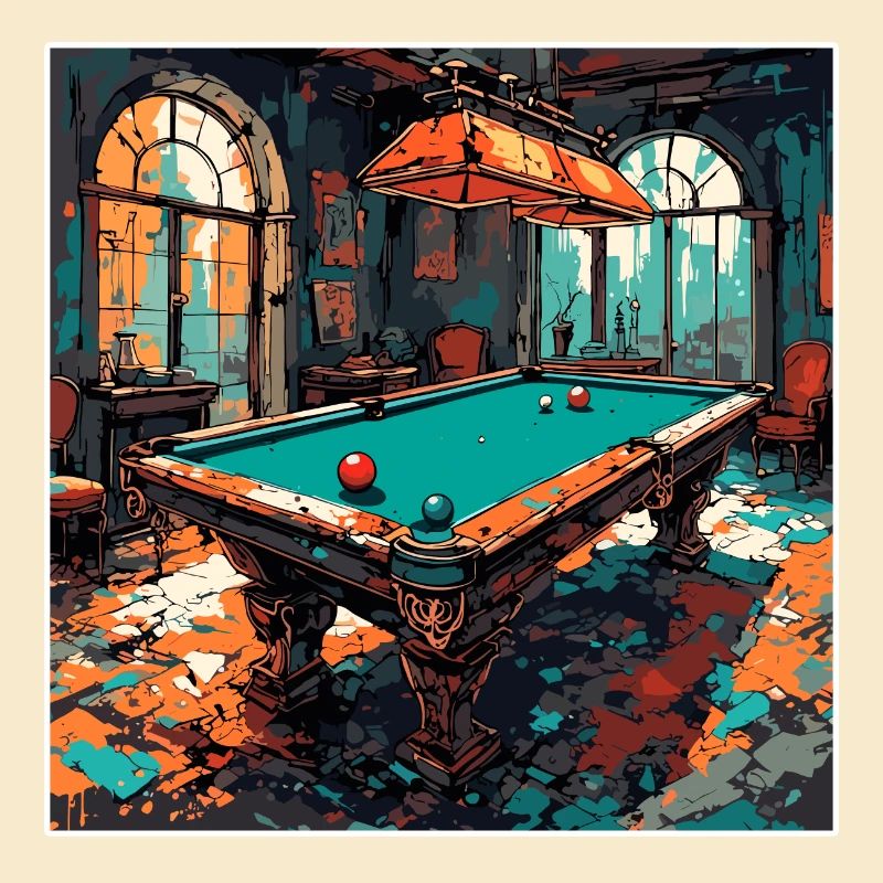 Billard / Boule de billard / 8 boules / billard / Kö