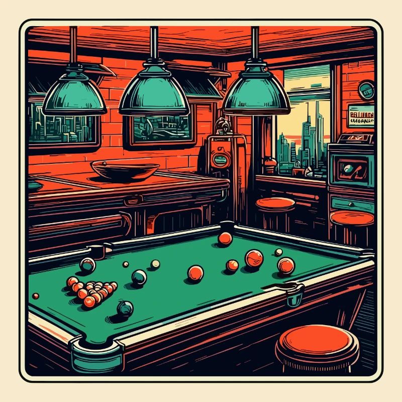 Billard / Boule de billard / 8 boules / billard / Kö
