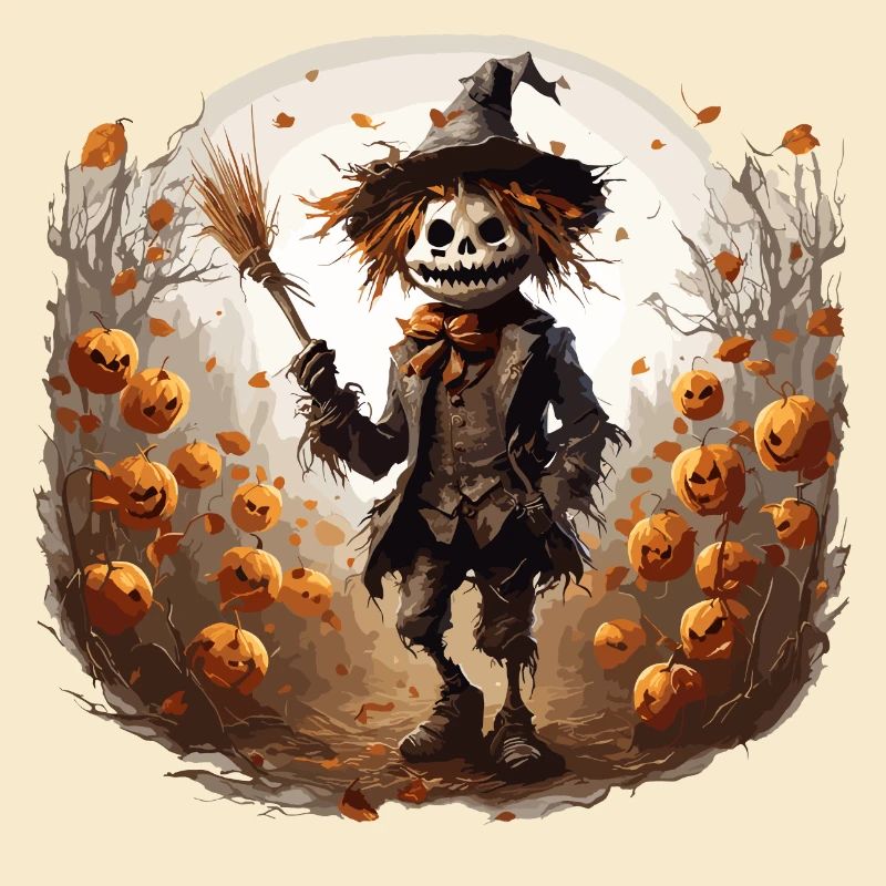 Vogelscheuche / Erntehelfer / Maisfeld / Feld