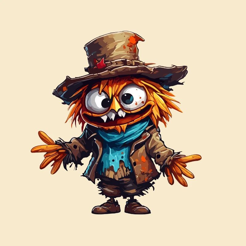 Vogelscheuche / Erntehelfer / Maisfeld / Feld