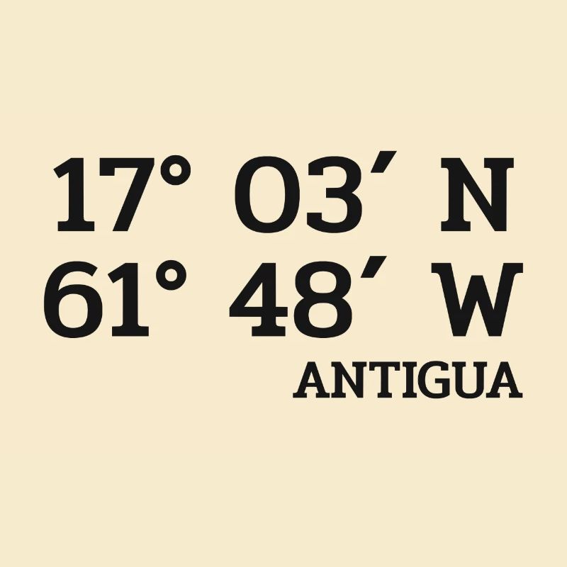 Antigua Coordinates - Coordinates - Caribbean