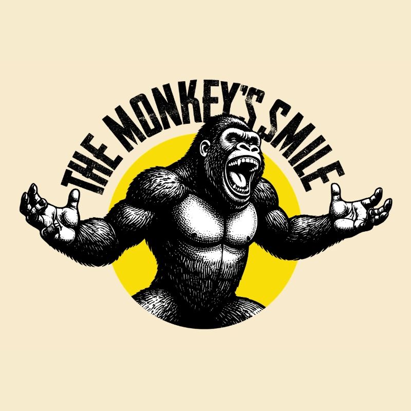 Brüllender Gorilla