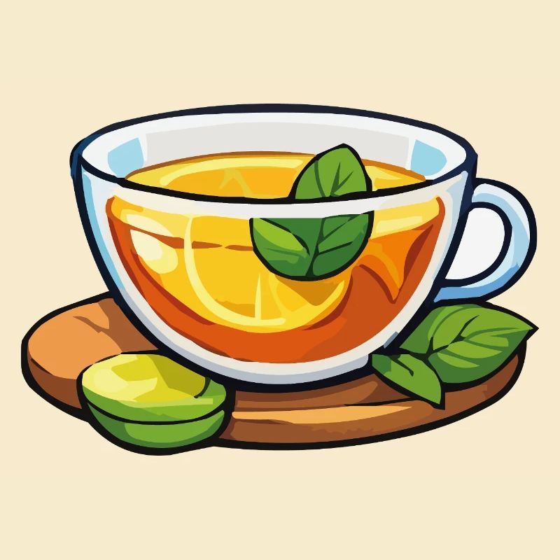 Citrus tea with mint