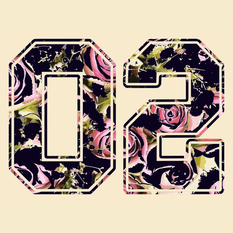 Number two 02 roses pattern