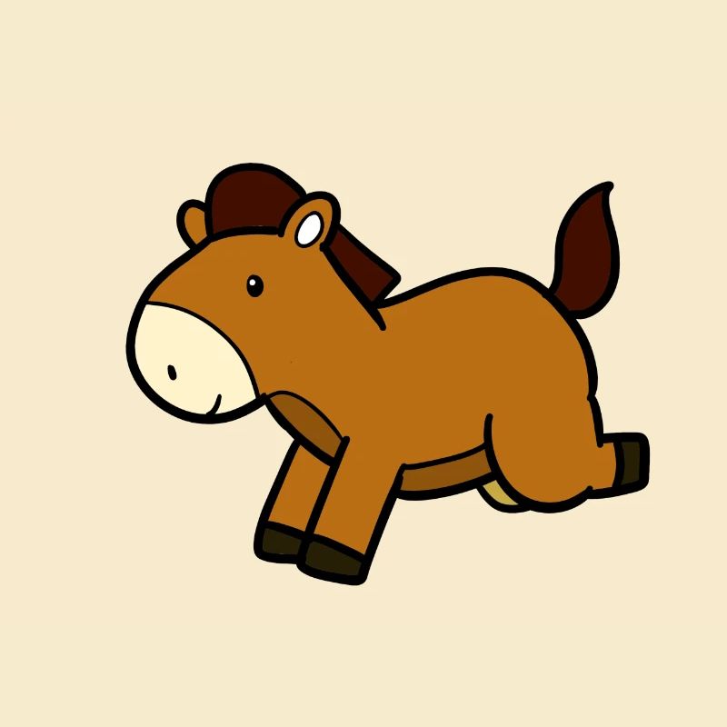 Springendes Pferd