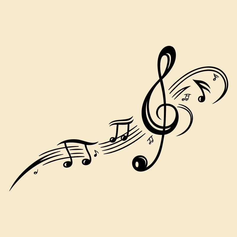 Les notes de musique, clefs, musique