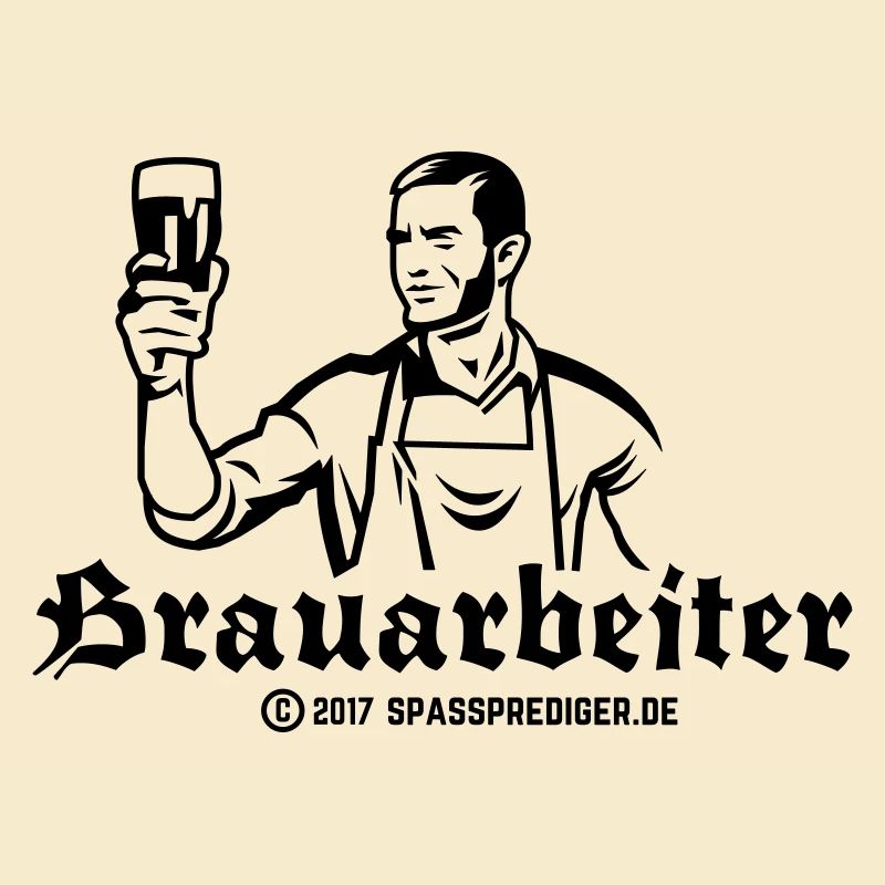 Bier Design Brauarbeiter