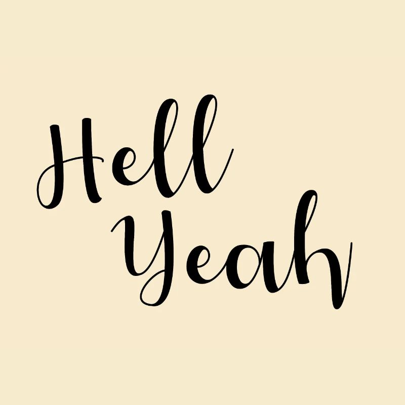 Enfer ouais lettrage