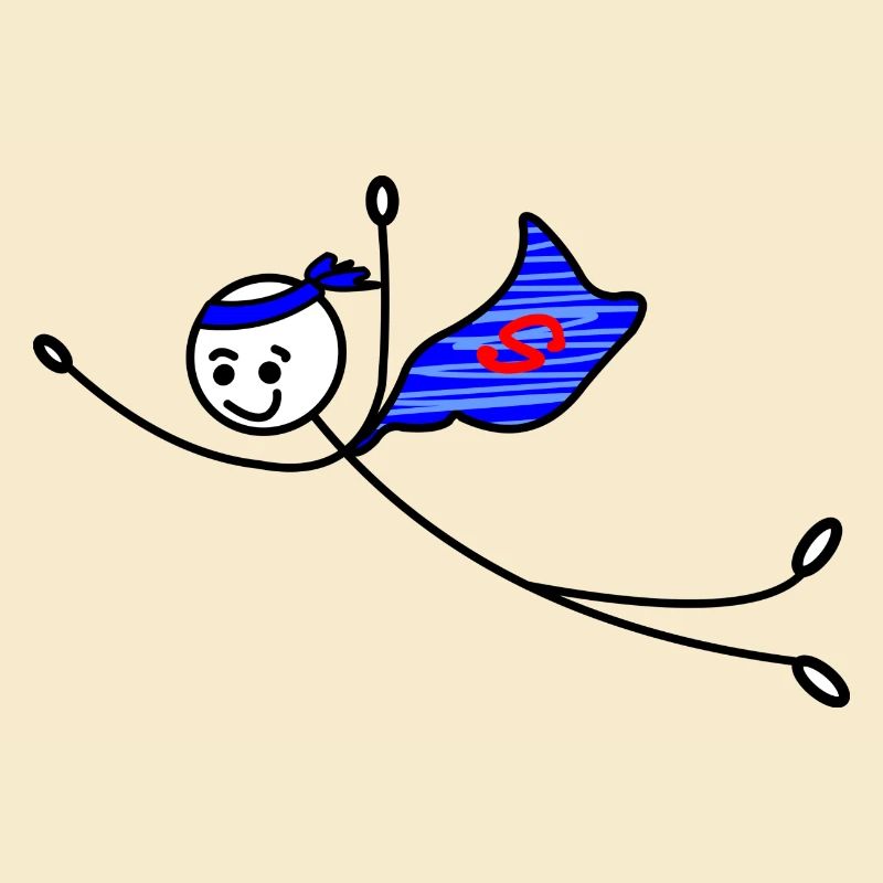 Superhero stickmen