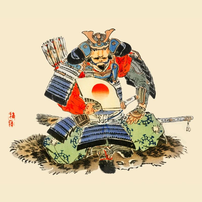 Samurai by Kōno Bairei