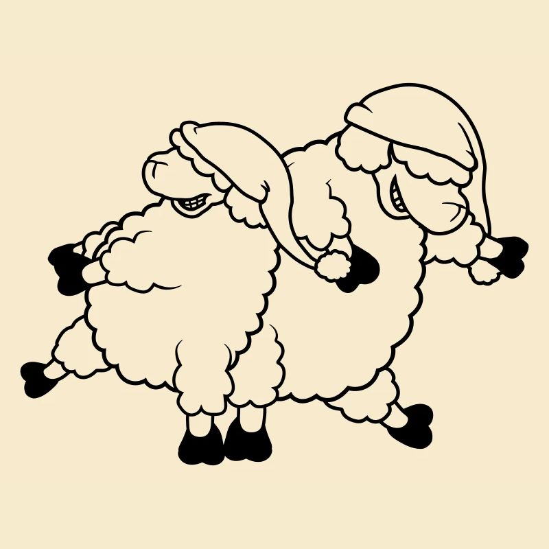Danse de moutons de fête