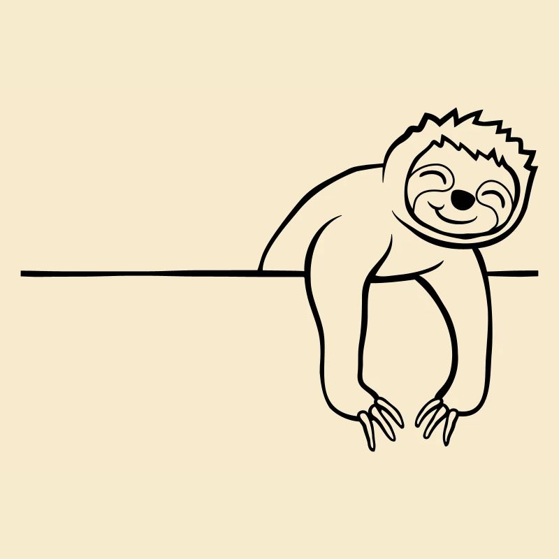 Comic Sloth Wall