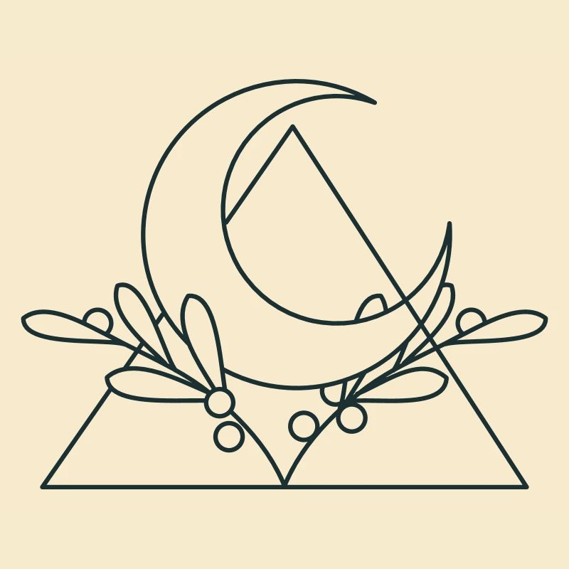 crescent moon triangle