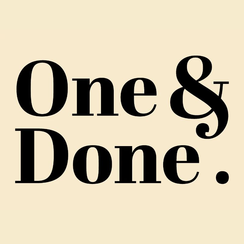 One and Done