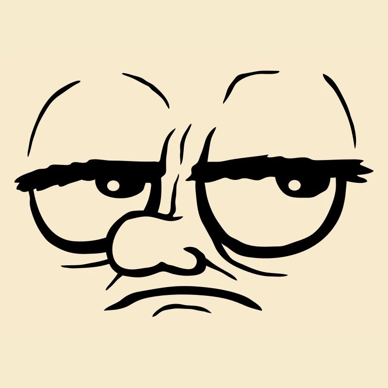 Eyes rolling cartoon annoyed