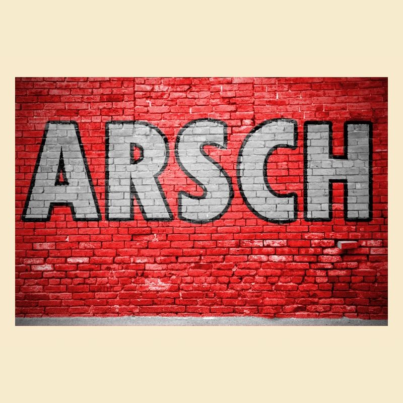 Ass Brick Wall Graffiti