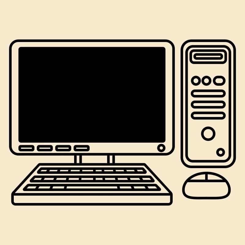 Bildschirm Tastatur Maus Computer