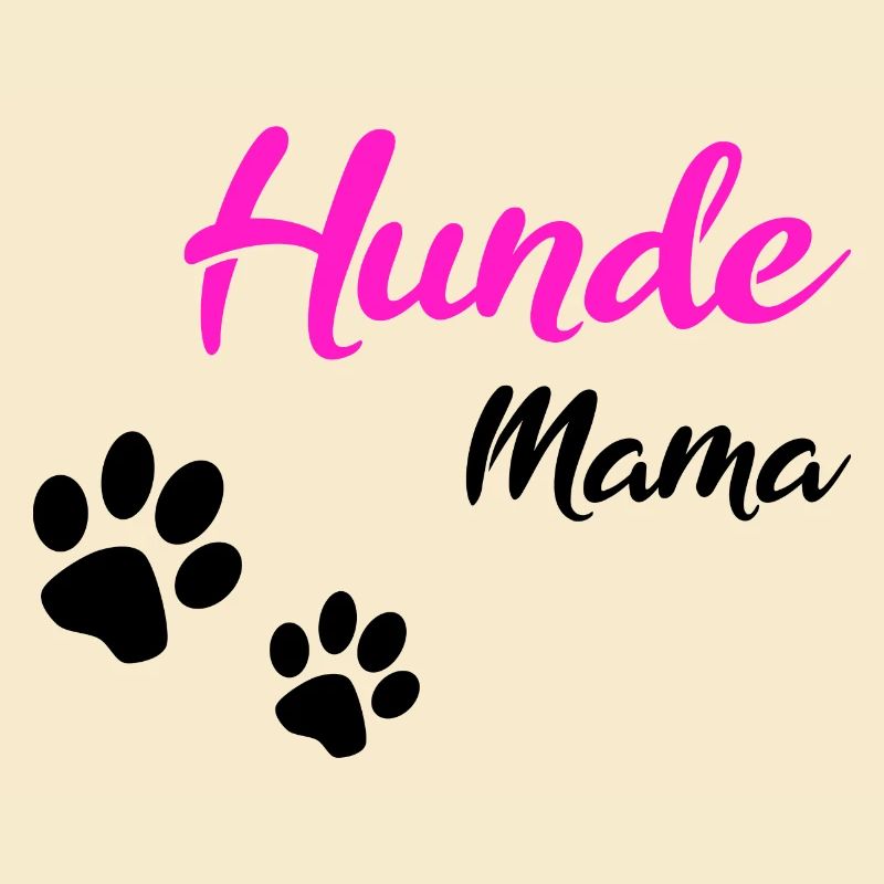 Hunde Mama Geschenk black