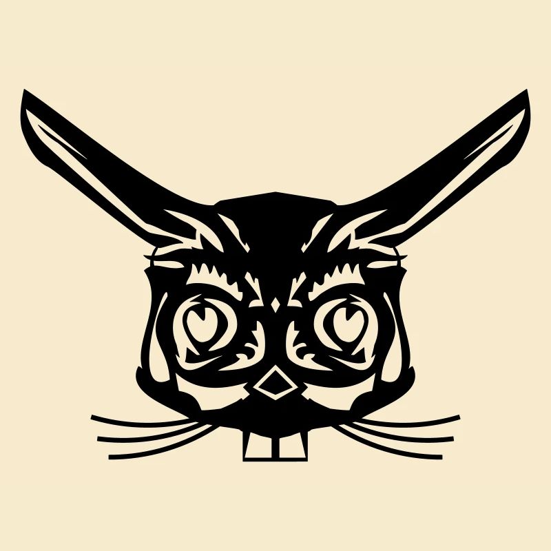 rabbit abstrakt face