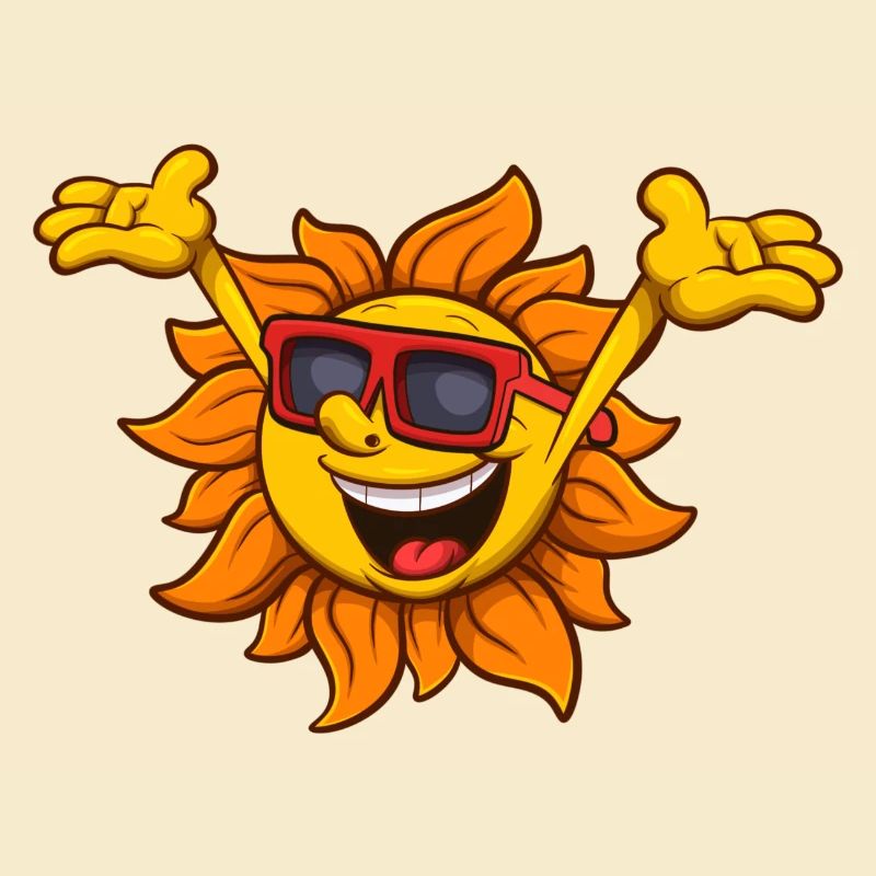 Happy Sun Character
