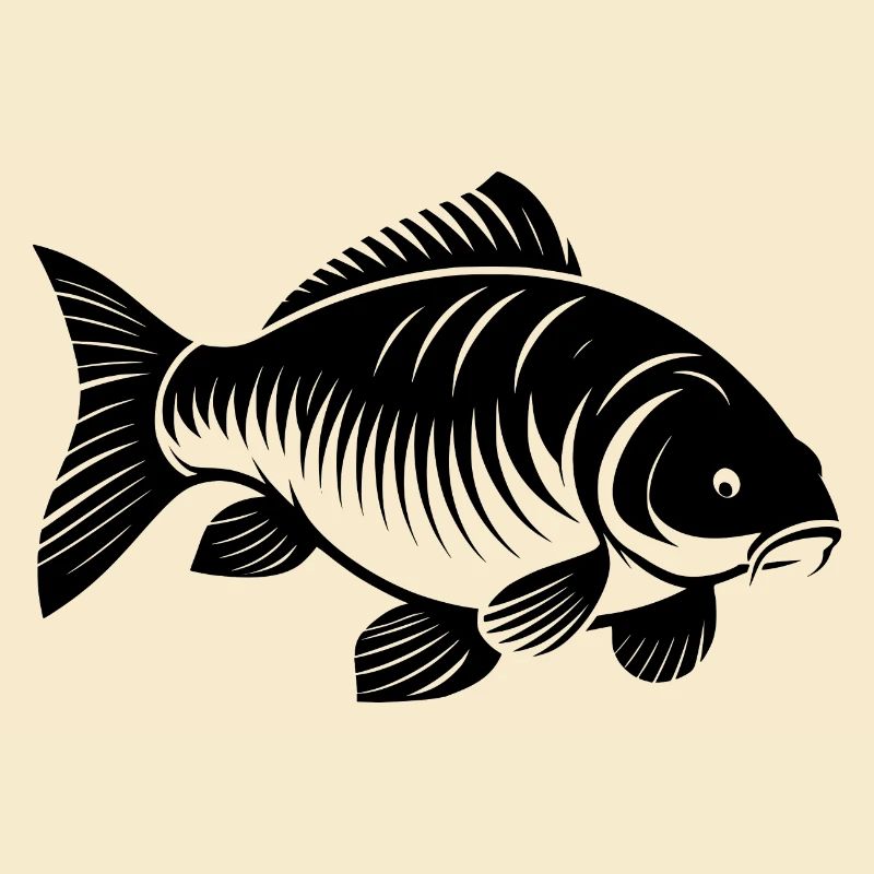 Carp transparent black