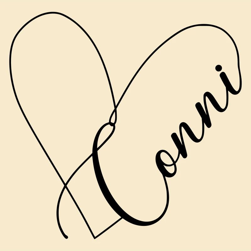 Conni Name Heart Line
