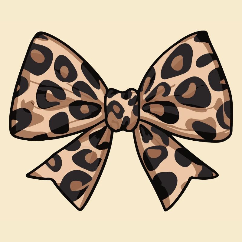 LARGE BOW WITH LEOPARD TREND