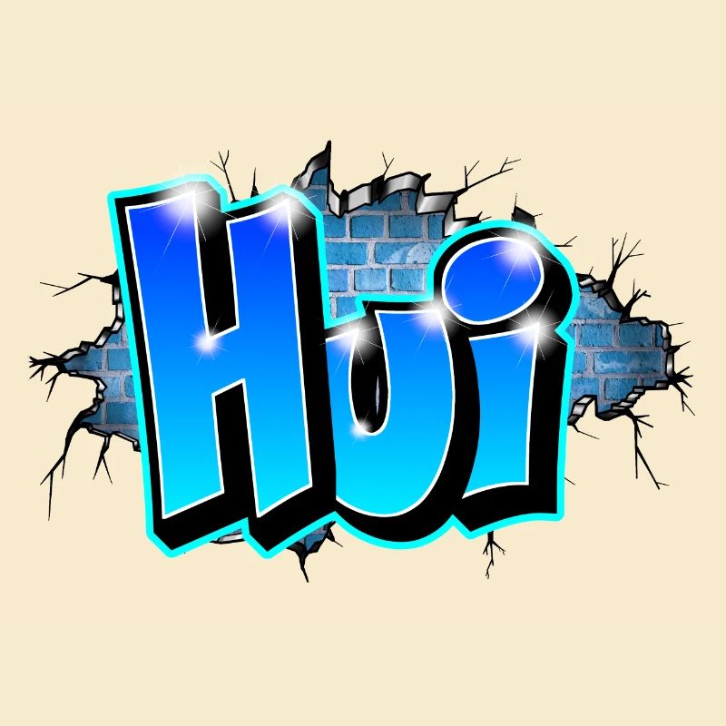 Graffiti HUI printable on any medium