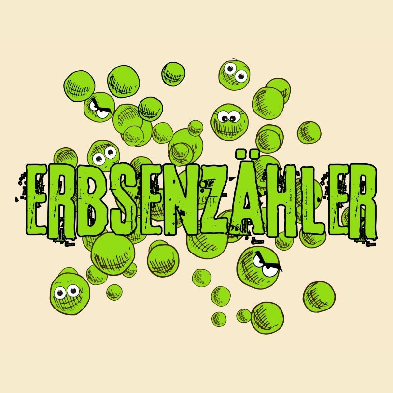 Erbsenzähler mrs Erdnuss grün fun comic