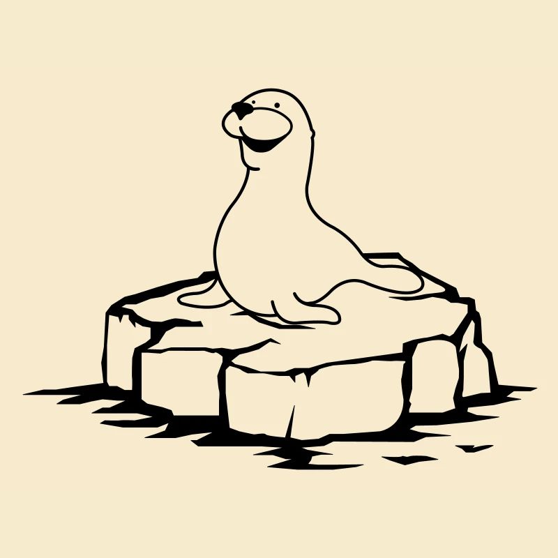 Sceau sur glace