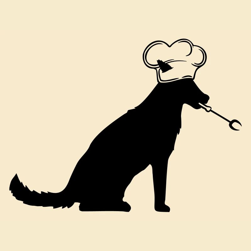 Chien Grill Master Grilling Chef Chapeau, Chef Hunger