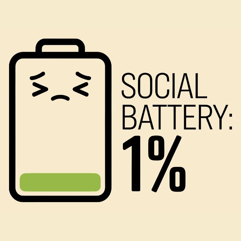 Soziale Batterie: 1%