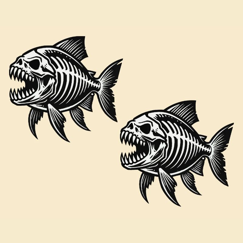 Skeleton Piranha 2