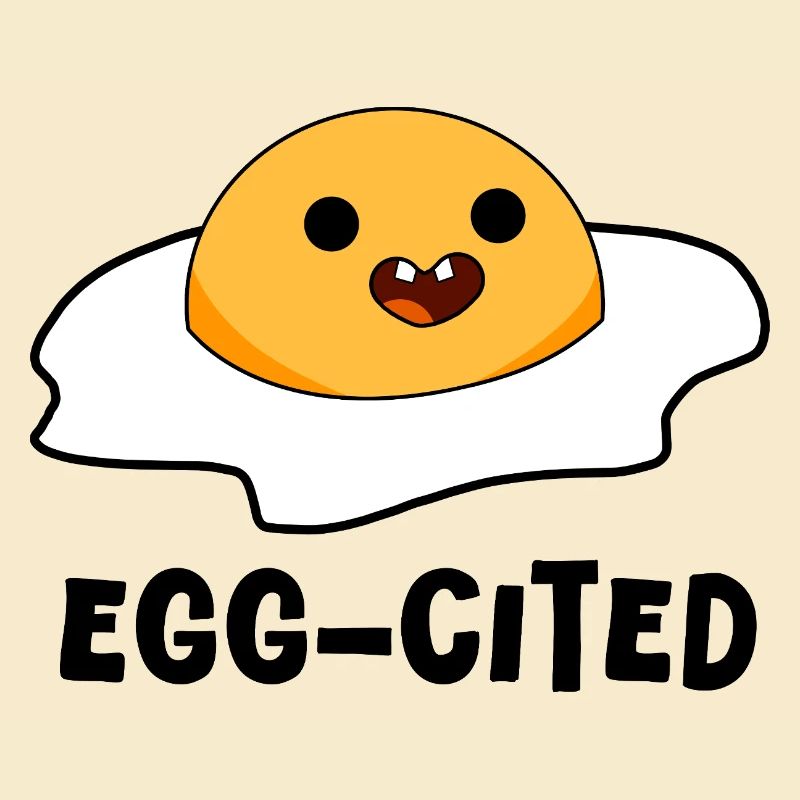 Egg-cited! – Cracked Egg Doodle, Playful Sketch