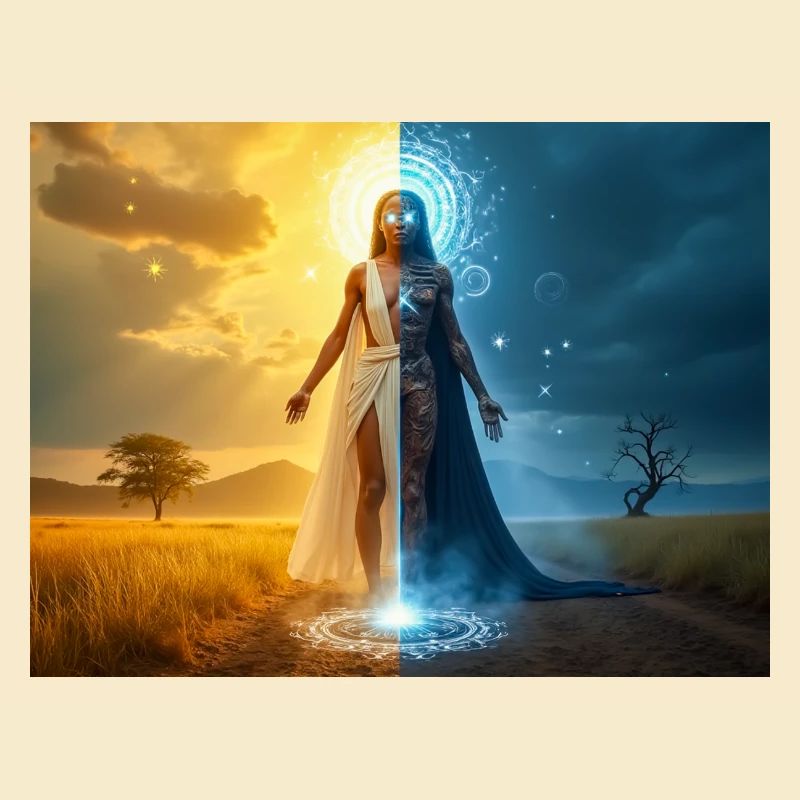 Adroa – Lugbara god of duality, light and shadow