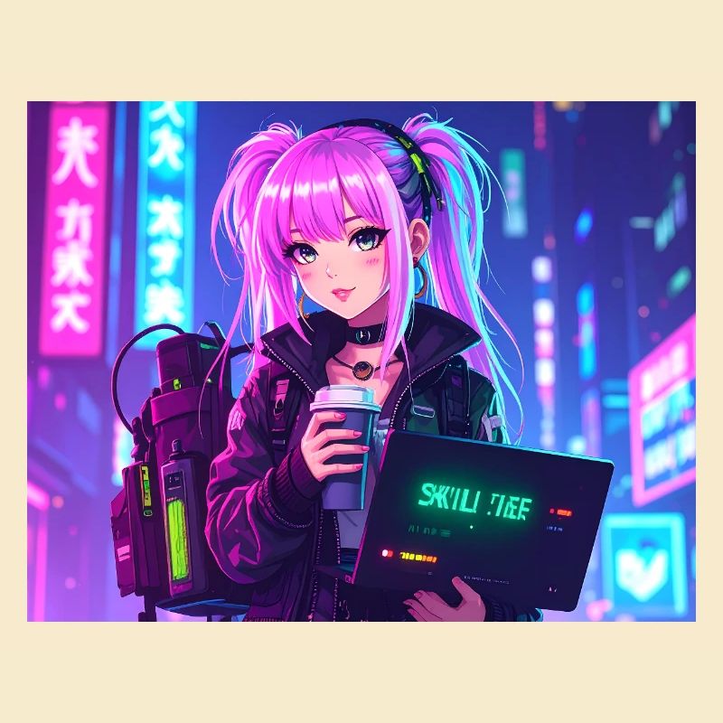 Pink Coder Girl – Skill: cute & stylish