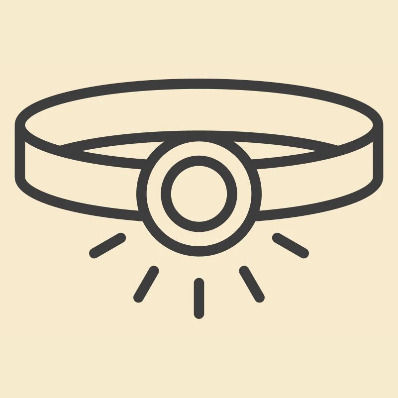 Headlamp Line Icon