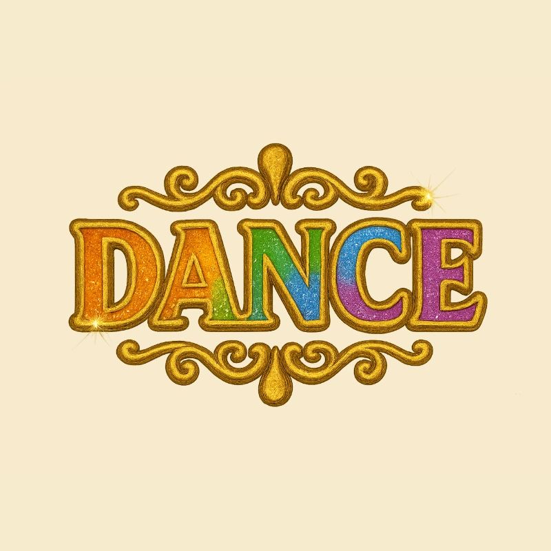 DANSE | Design de danse coloré au style rétro