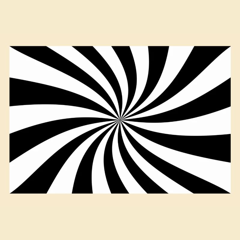 Spirale Noir et Blanc hypnotique