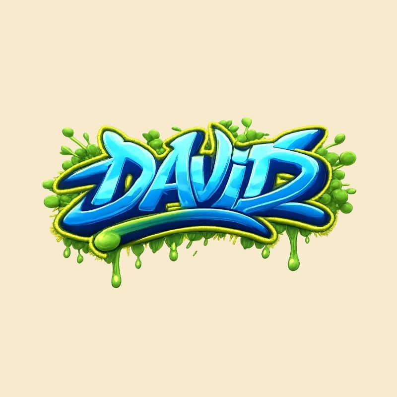 Graffiti name DAVID printable on everything
