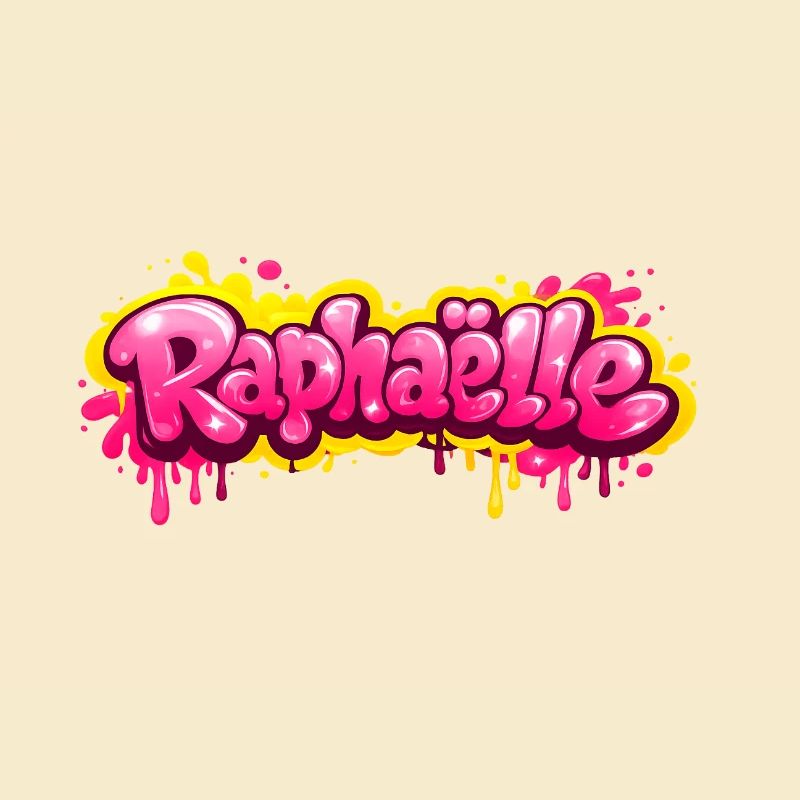 RAPHAELLE GRAFFITI NAME FOR PERFECT GIFT PRINTABLE