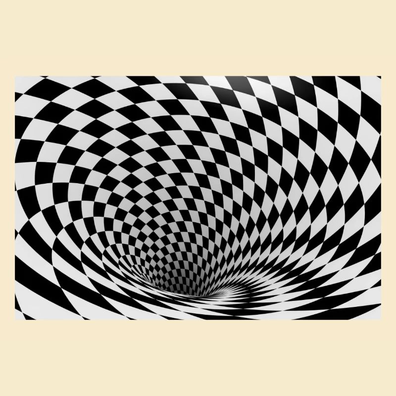 Vortex noir et blanc hypnotique