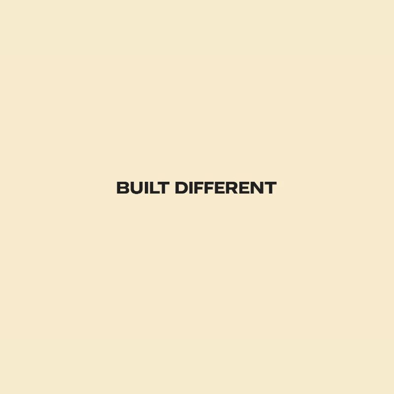 Typographie différente construite