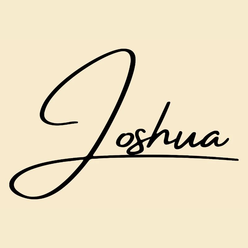 Joshua Name - Elegant Cursive Script